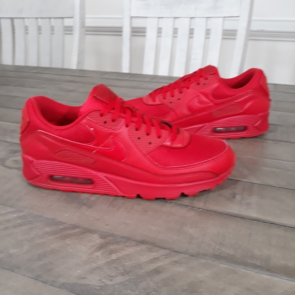 Nike Air Max 90 University Red Sneakers Sz 12 - Picture 2 of 5